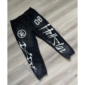 Hellstar Path To Paradise Black Pants Mens Sweatpants - XXL